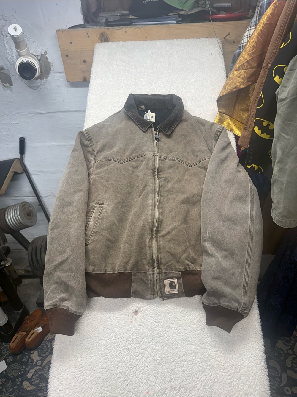 Vintage Carhartt J14 CHT Brown Santa Fe Canvas Work Jacket - Men's regular 2XG